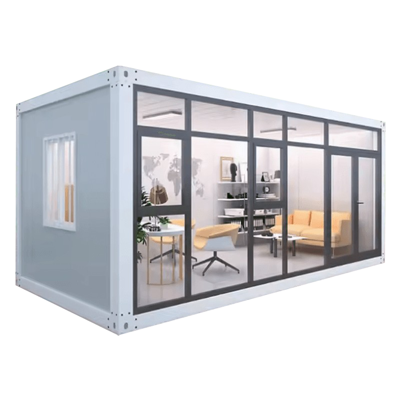 Venkovní jednovrstvé prosklené sluneční pokojové rozšíření Prefabrikovaný kontejnerový dům