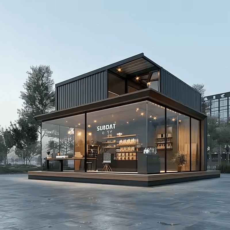 Prefabrikovaný Kontejnerový Dům Pro Obchody